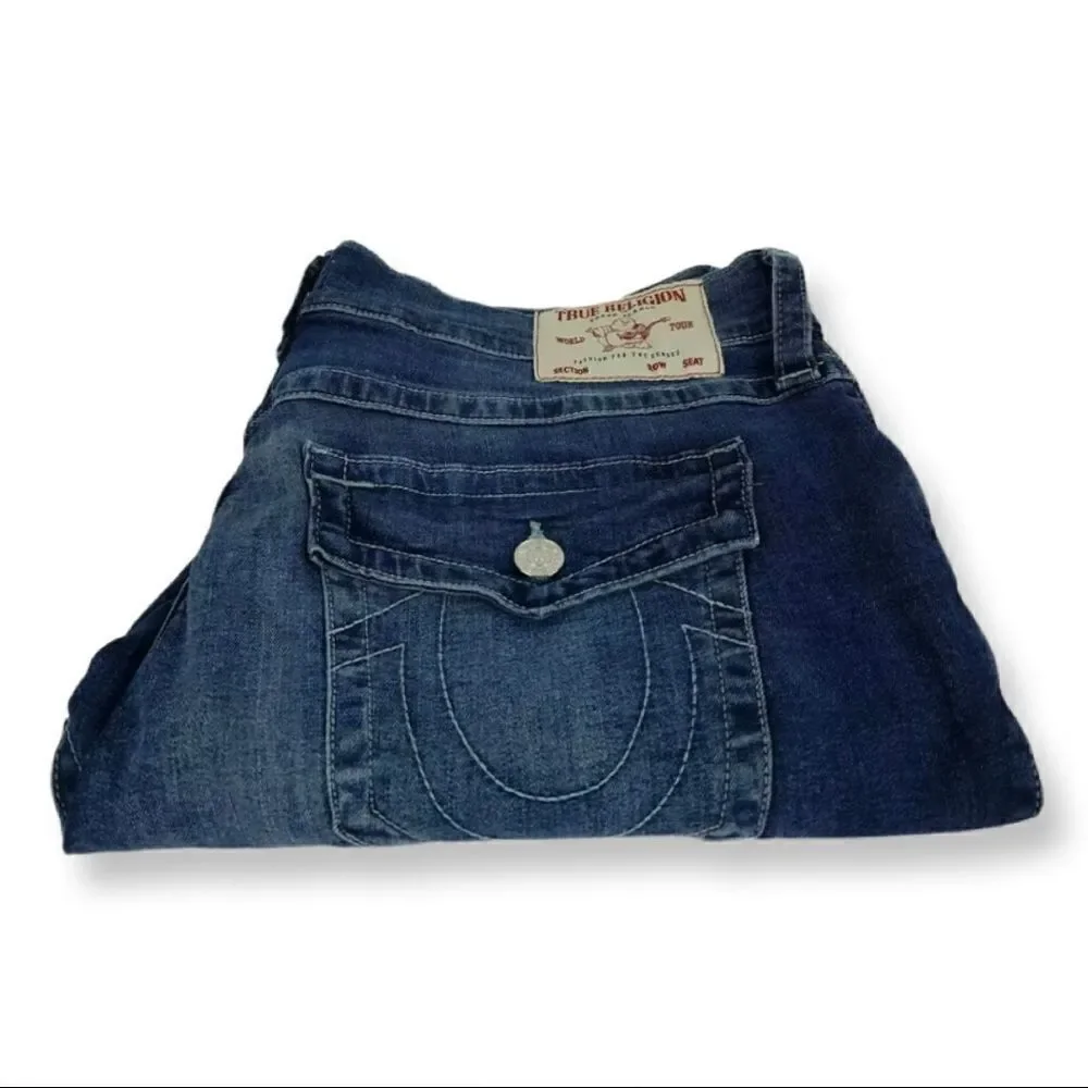 True Religion Rocco Relaxed Skinny Flap Denim Jeans